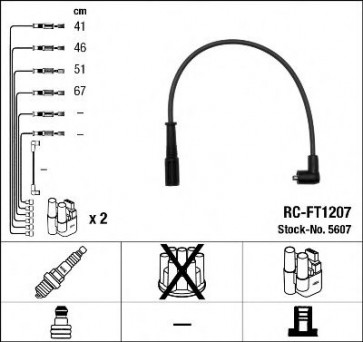 IGNITION CABLES FIAT PALIO/SIENA 97> 1.4 8V