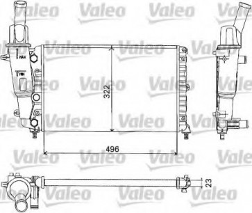 RADIATOR FIAT PUNTO 93> 60 1.2 8V