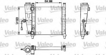 RADIATOR FIAT UNO 1.1