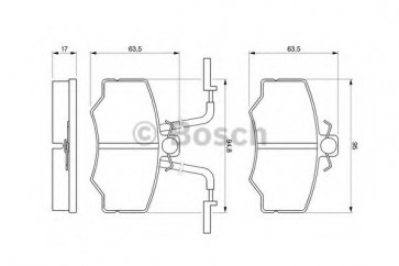 BRAKE PADS - ALFA 33 1.3/1.4/1.5 90>95 GIRLING