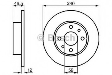 BRAKE DISC FIAT PALIO/SIENA 97> FRONT L/R FULL / FIAT SIENA 1.4