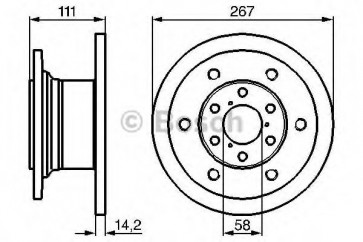 BRAKE DISC IVECO DAILY 90> FRONT L/R 30/35/40.8