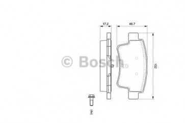 BRAKE PADS FIAT PUNTO GRANDE 05> REAR WITHOUT SENSOR 1.2/1.4 8V