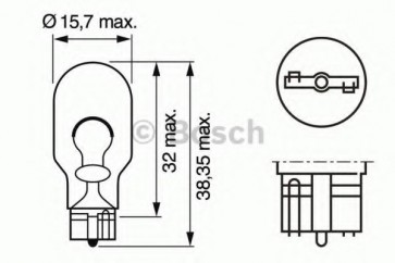 Bulb, indicator; Bulb, stop light; Bulb, rear fog light; Bulb, reverse light; Bulb, tail light; Bulb, auxiliary stop light