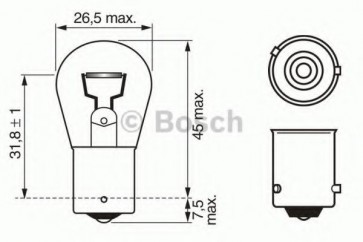 Bulb, indicator; Bulb, stop light; Bulb, rear fog light