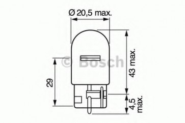 BULB - W21W 12V W3X16D PURE LIGHT