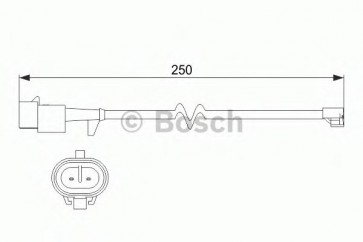 Warning Contact, brake pad wear