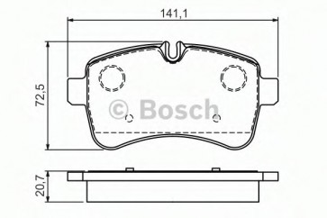 BRAKE PADS IVECO DAILY 06> REAR WITHOUT SENSOR 35C14/C16/C18