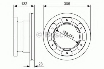 BRAKE DISC IVECO DAILY 06> REAR L/R 35C/S17/15/21/14