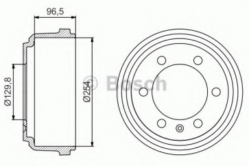 BRAKE DRUM IVECO DAILY 90> 96>