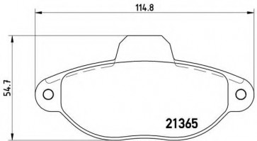 BRAKE PADS FIAT CINQUE / SEICENTO FRONT