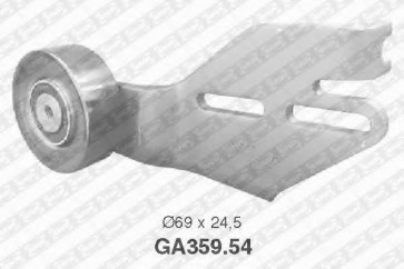Tensioner Pulley, v-ribbed belt