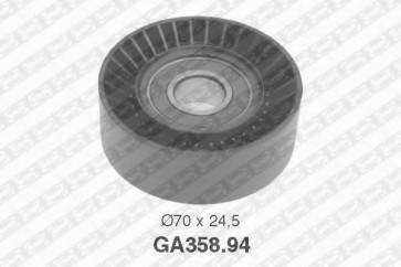 Deflection/Guide Pulley, v-ribbed belt