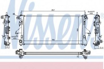 Radiator, engine cooling