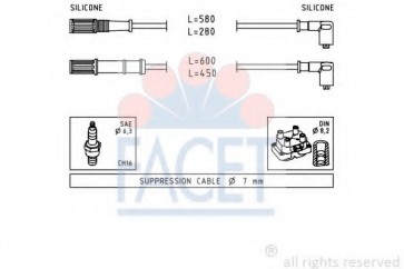 IGNITION CABLES FIAT DOBLO 00> 1.2