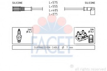 IGNITION CABLES FIAT PUNTO 93> 1.2