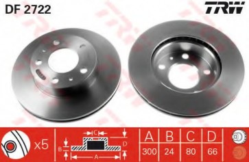 BRAKE DISC FIAT DUCATO 06> FRONT L/R