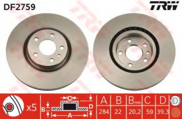 BRAKE DISC ALFA SPIDER FRONT L/R
