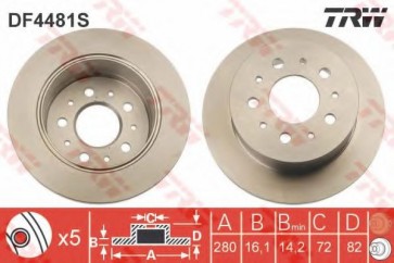 BRAKE DISC FIAT DUCATO 06> REAR L/R