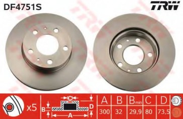 BRAKE DISC FIAT DUCATO 06> FRONT L/R