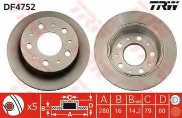 BRAKE DISC FIAT DUCATO 06> REAR L/R