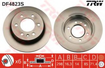 BRAKE DISC MERCEDES SPRINTER 06> REAR L/R