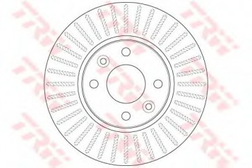 BRAKE DISC RENAULT KANGOO 08> FRONT L/R