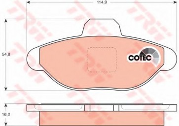 BRAKE PADS FIAT CINQUE / SEICENTO FRONT