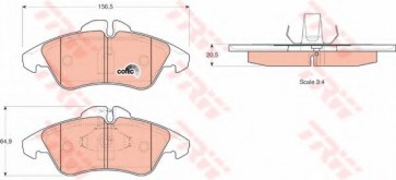 BRAKE PADS MERCEDES SPRINTER 06> FRONT