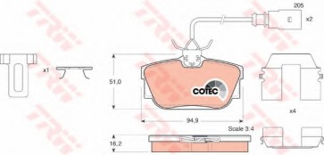 BRAKE PADS FORD GALAXY REAR