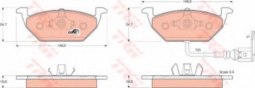 BRAKE PADS VW CADDY FRONT