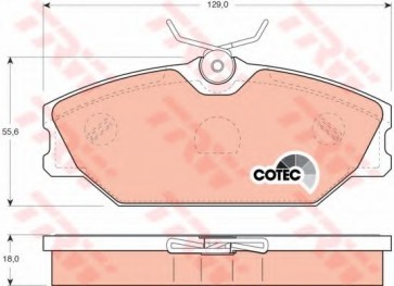 BRAKE PADS RENAULT CLIO FRONT