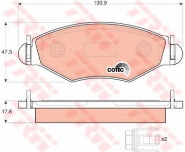 Brake Pad Set, disc brake
