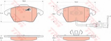 BRAKE PADS VW CADDY FRONT