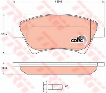 BRAKE PADS RENAULT KANGOO 98> FRONT