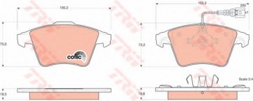BRAKE PADS VW TRANSPORTER FRONT