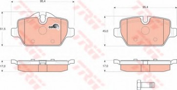 BRAKE PADS BMW 3 E90 REAR