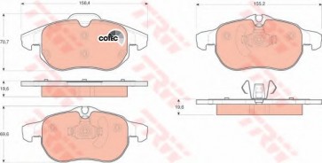 BRAKE PADS FIAT CROMA 05> FRONT