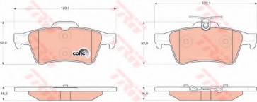 BRAKE PADS CITROEN C5 REAR