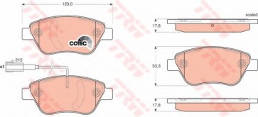 BRAKE PADS FIAT 500 07> FRONT
