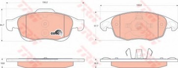 BRAKE PADS CITROEN BERLINGO 08> FRONT