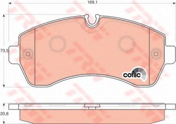 BRAKE PADS MERCEDES SPRINTER 06> FRONT