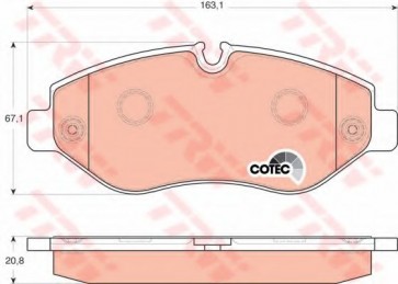 BRAKE PADS MERCEDES SPRINTER 06> FRONT