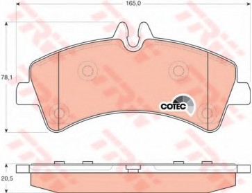 BRAKE PADS MERCEDES SPRINTER 06> REAR