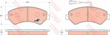 BRAKE PADS FIAT DUCATO 06> FRONT