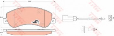 BRAKE PADS FORD TRANSIT 06> FRONT