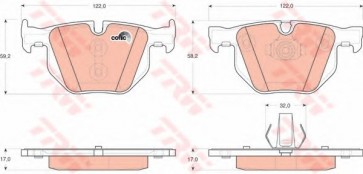 BRAKE PADS BMW X5 E70 REAR