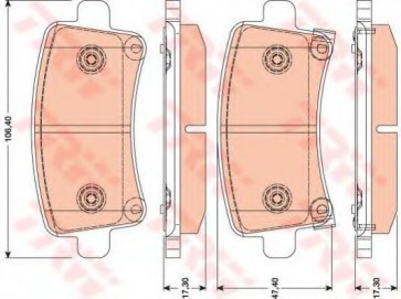BRAKE PADS OPEL INSIGNIA REAR