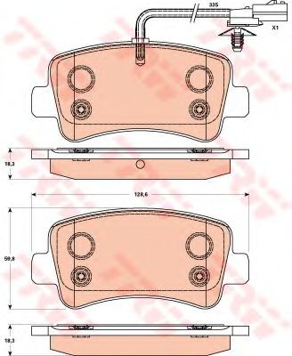 BRAKE PADS RENAULT MASTER 10> REAR