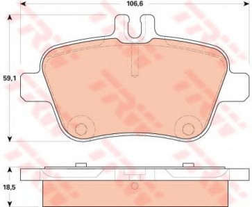 BRAKE PADS MERCEDES A-CLASS W176 REAR